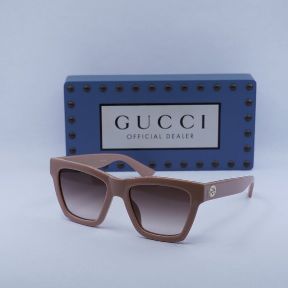 Gucci GG1714S 005 Square Sunglasses - Cloud Rose - Picture 1 of 11